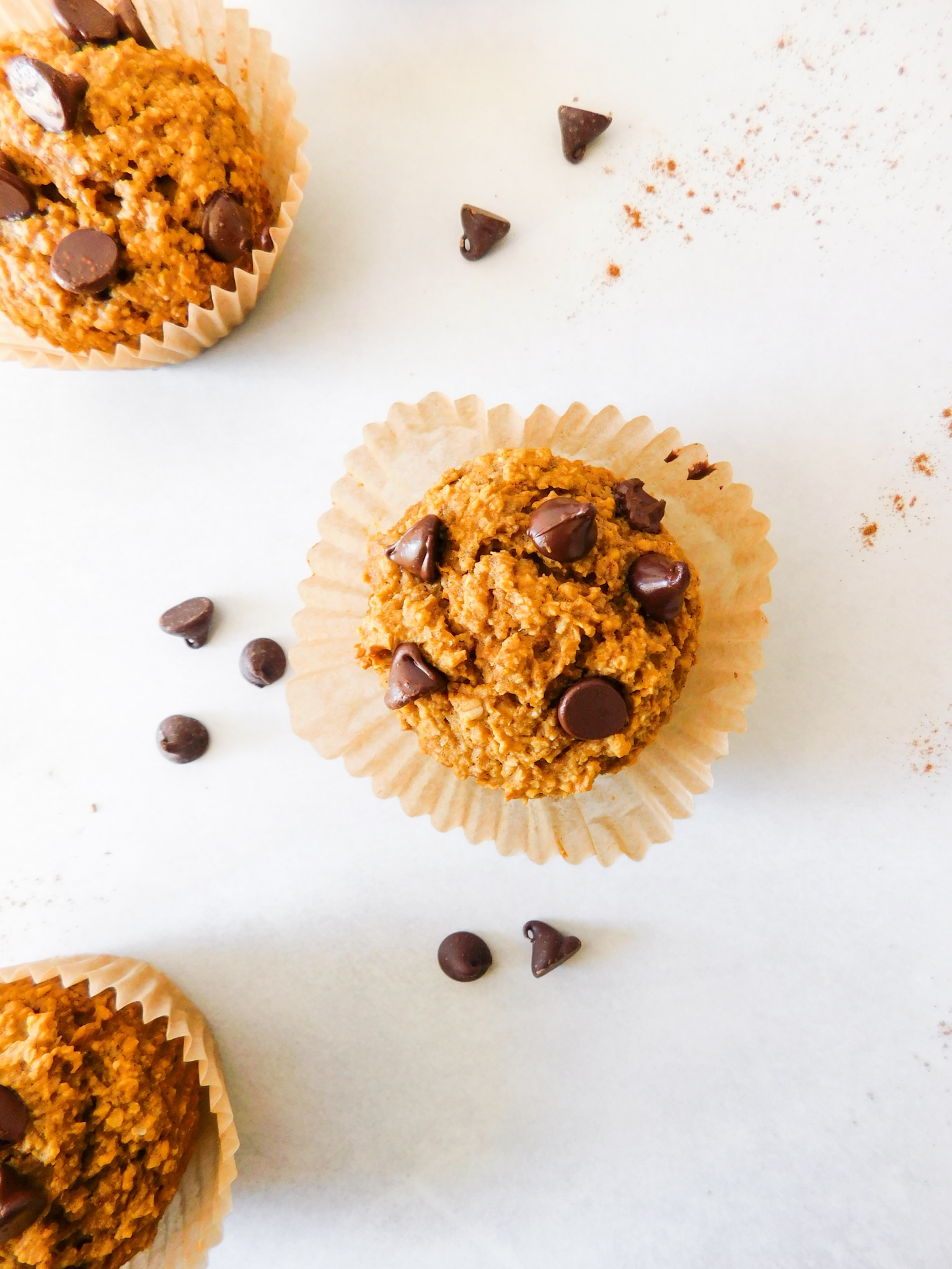 Healthy Oat Flour Pumpkin Muffins