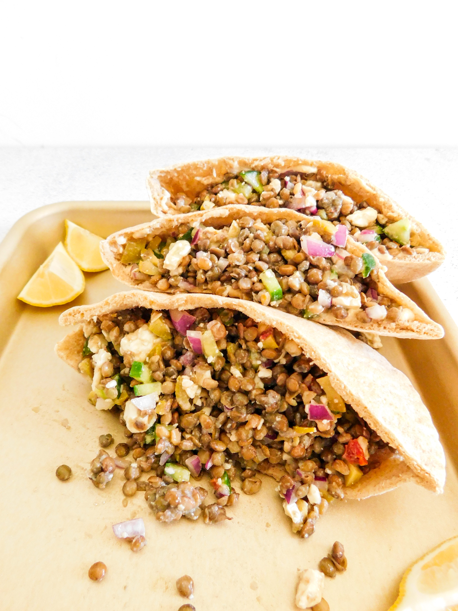 Mediterranean Lentil Pita Pockets Supermom Eats