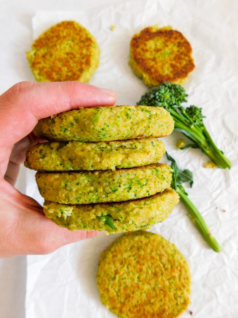 Cheesy Broccoli Quinoa Patties: A Toddler Lunch and Baby-Led Weaning