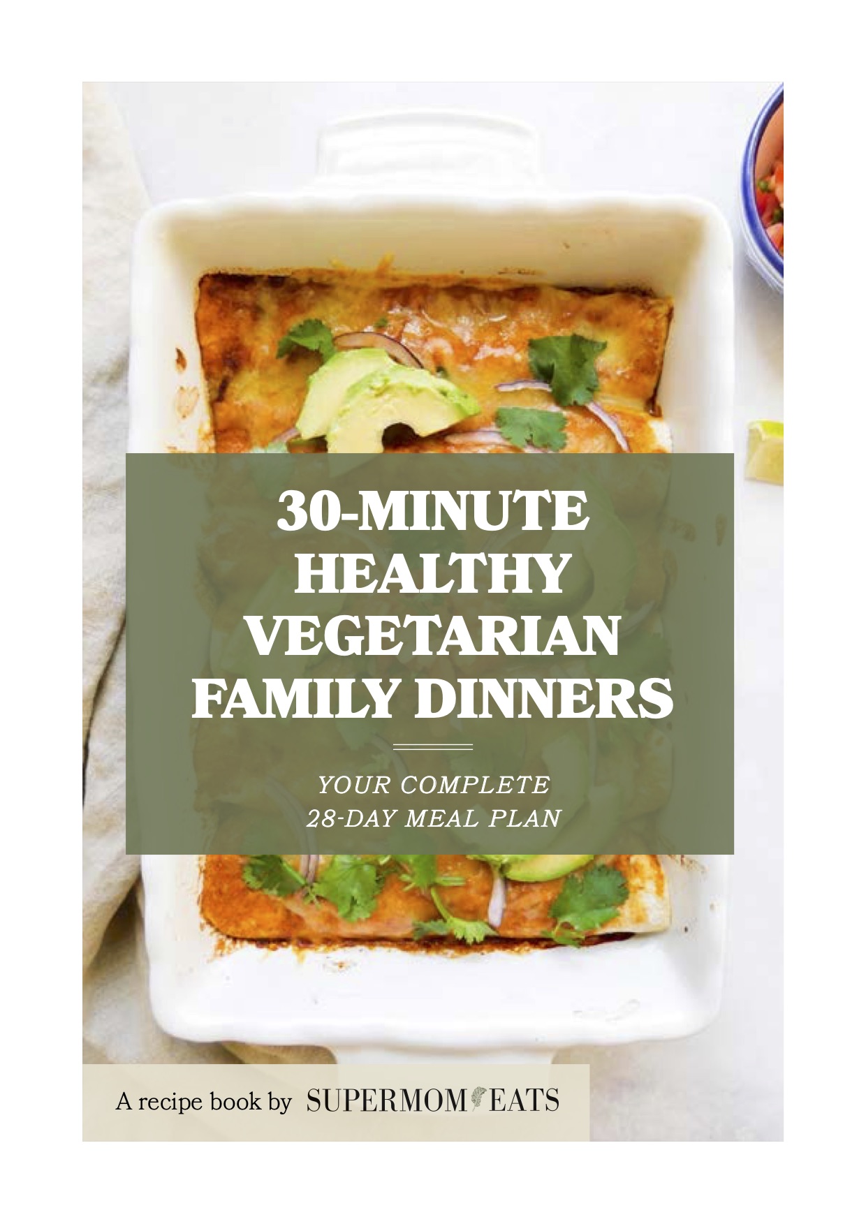 The front cover of the meal plan.
