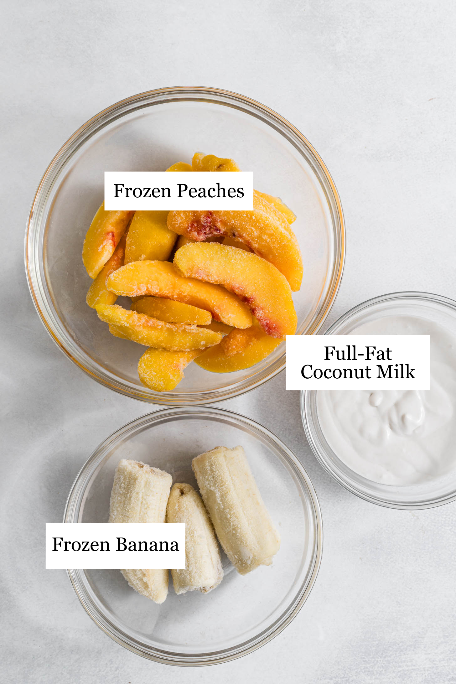 Peach Nice Cream Ingredients