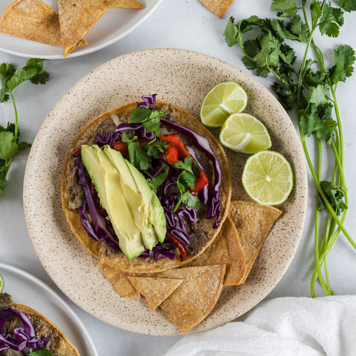 Vegan Tostadas With Beans and Lentils