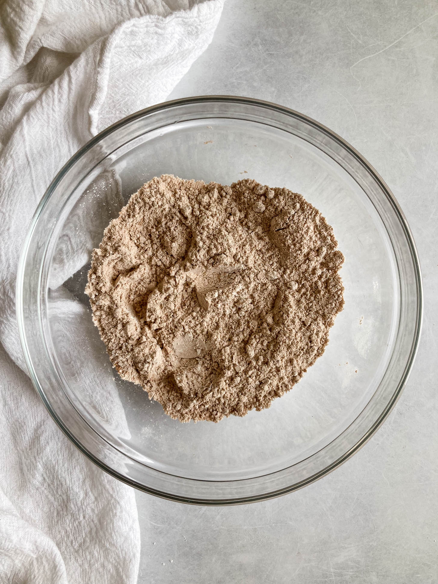 Dry ingredients mixed together.