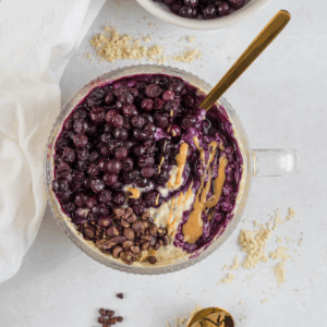 High protein vegan yogurt bowl.