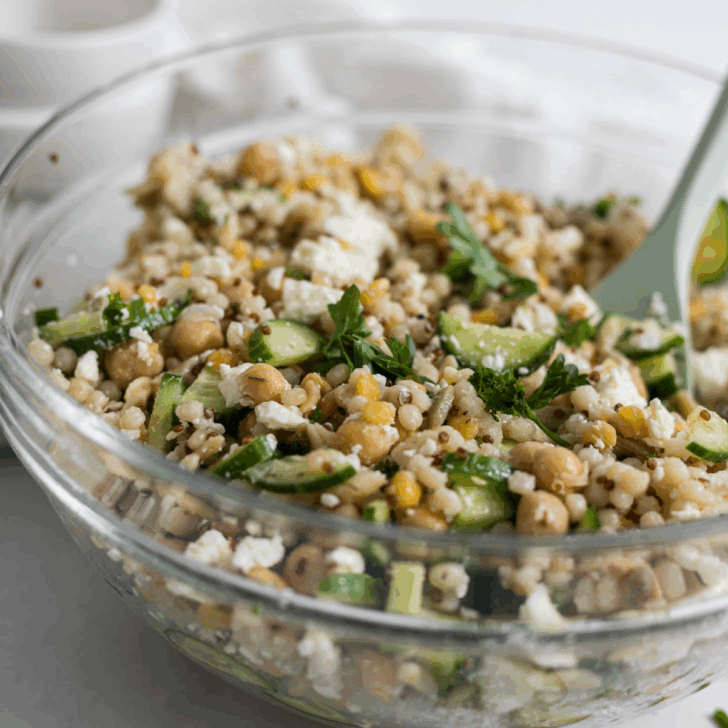 Harvest grain salad.