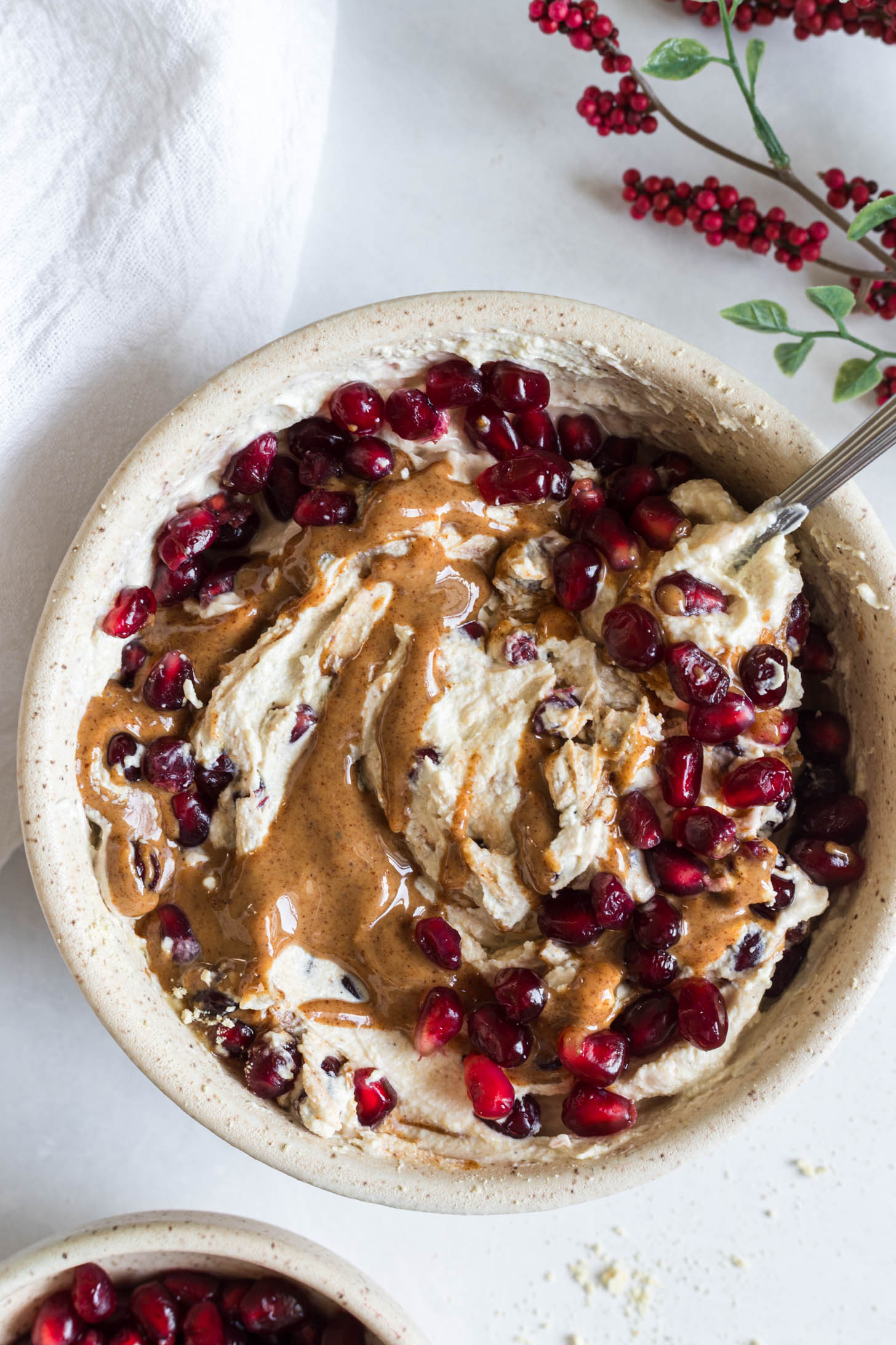 Greek yogurt in a bowl.