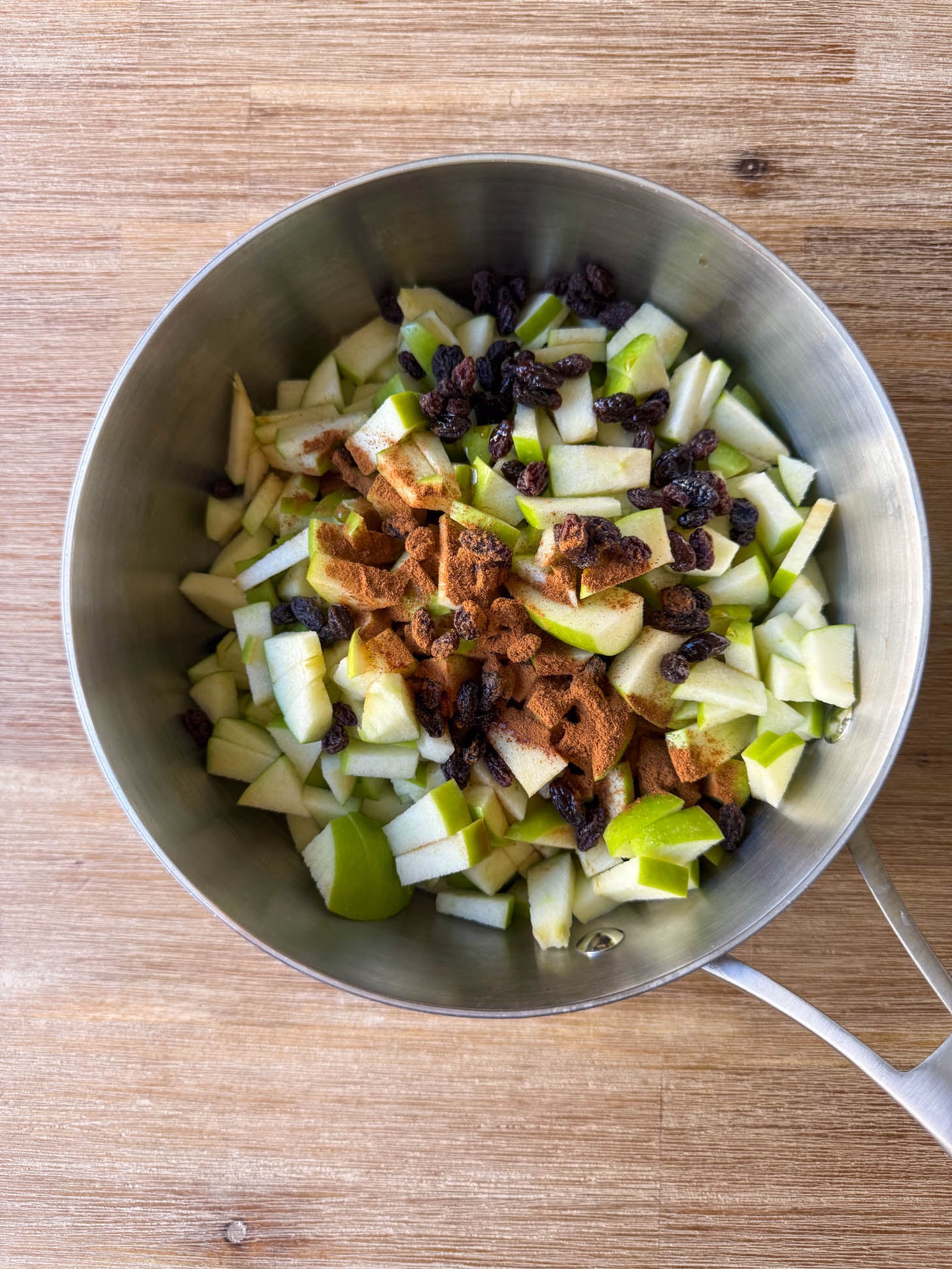 All ingredients in a pot.